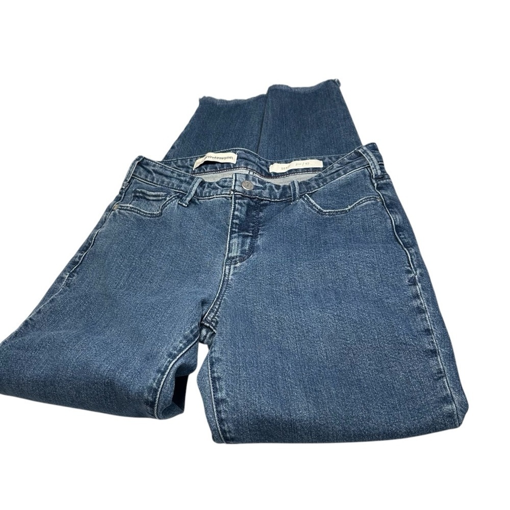 Pilcro and the Letterpress Serif Dark Wash Denim Jeans Sz 27 - Picture 6 of 16
